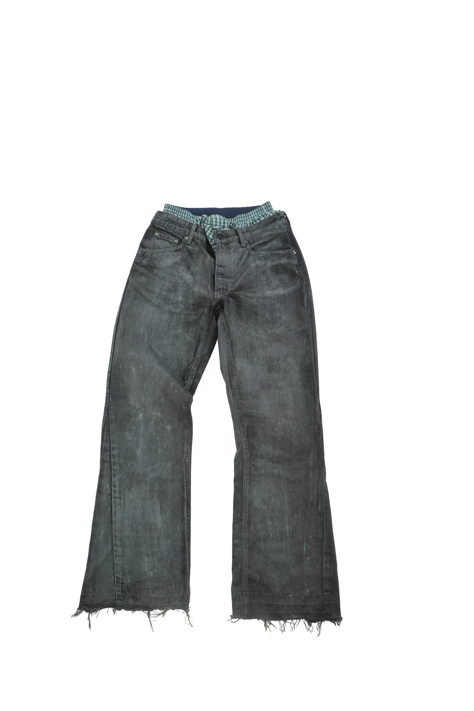 OVERMOLD flared jeans — capo singolo