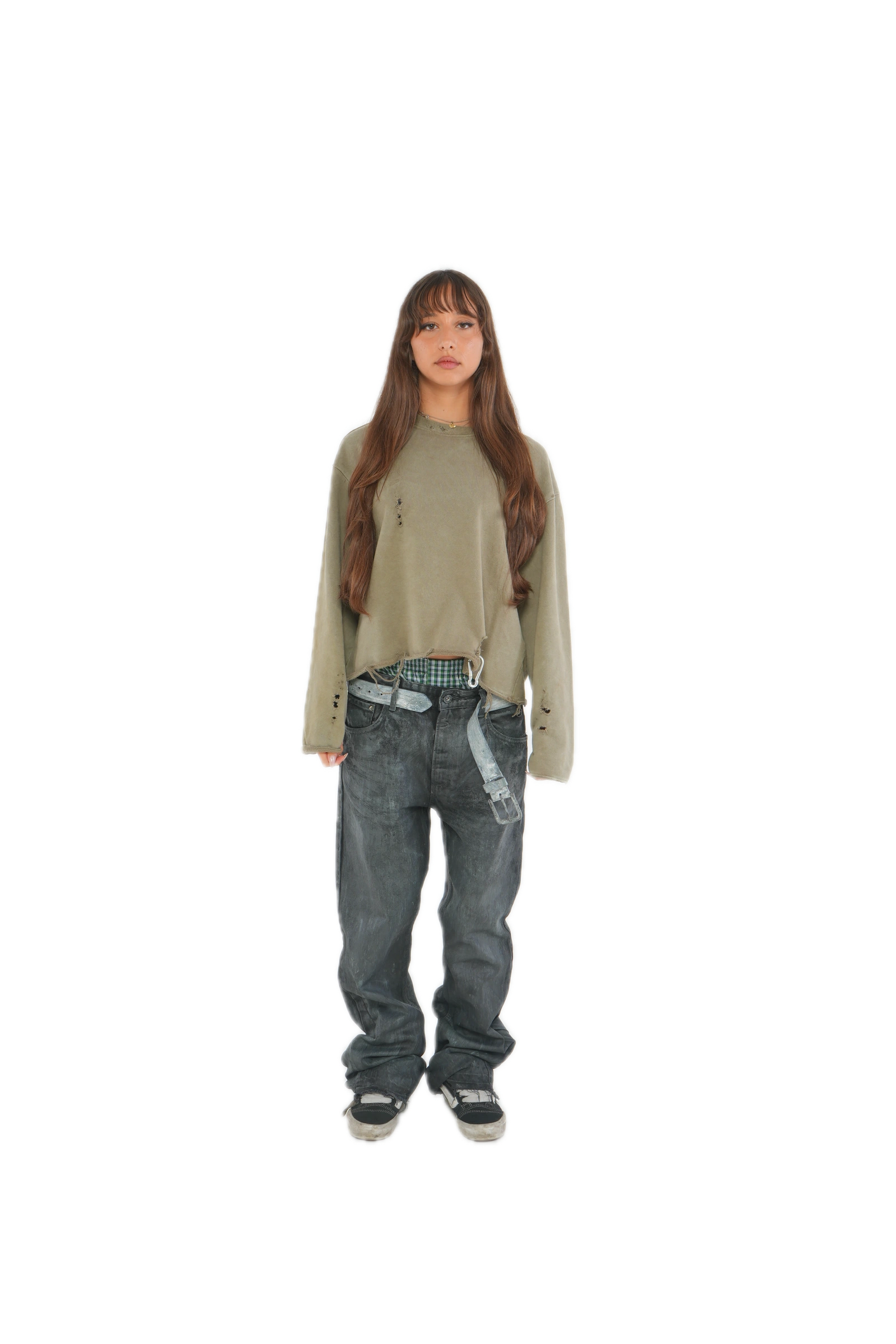 OVERMOLD flared jeans — capo indossato