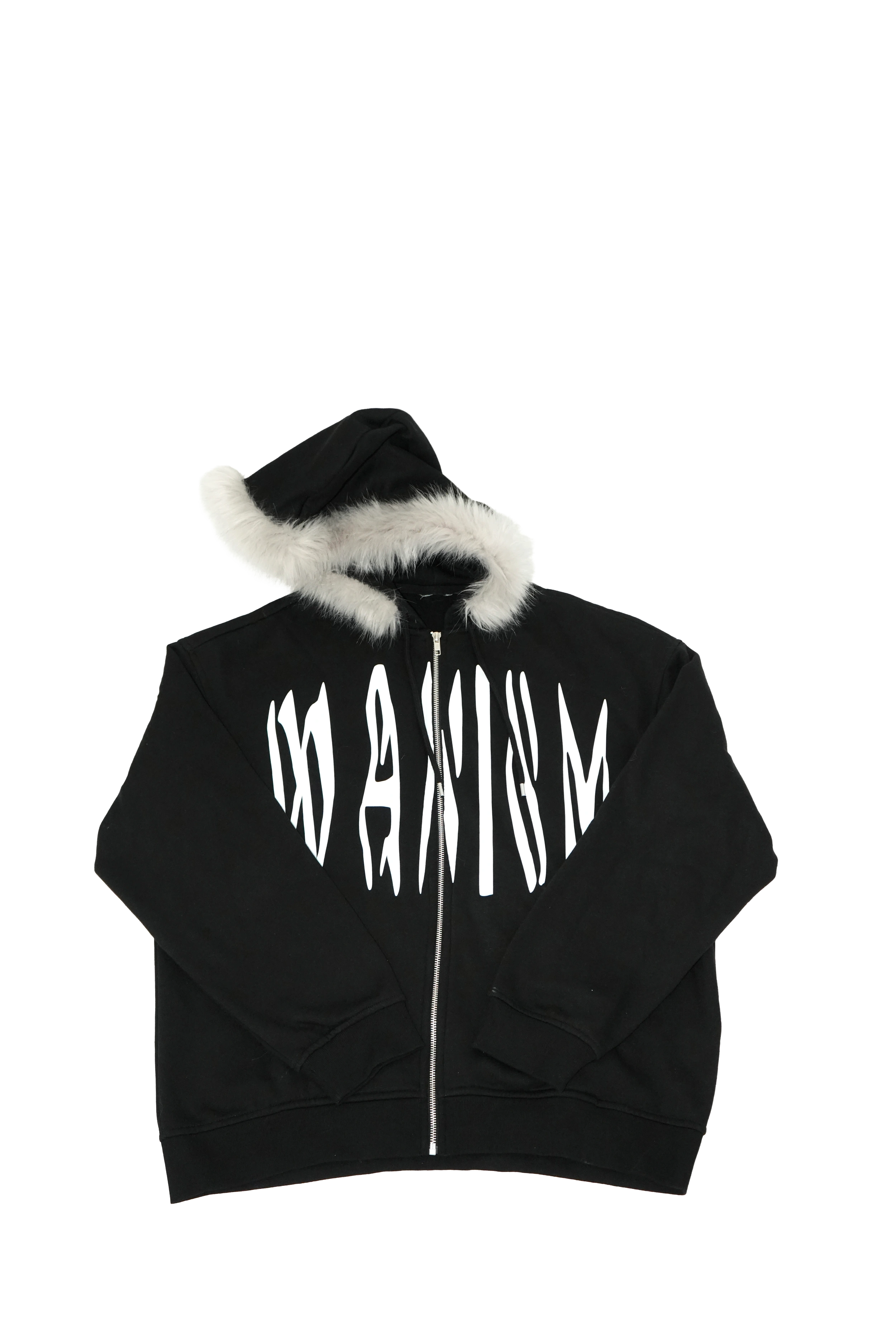 DONNIE DARKO fur zip hoodie — capo singolo