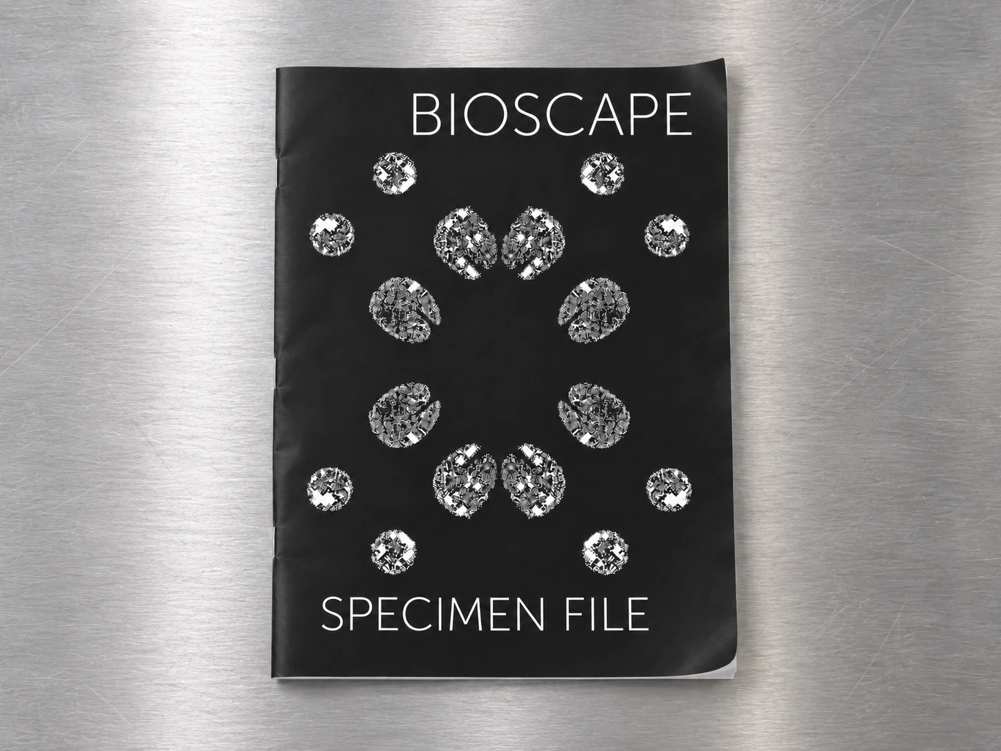 BIOSCAPE Specimen File — copertina della zine
